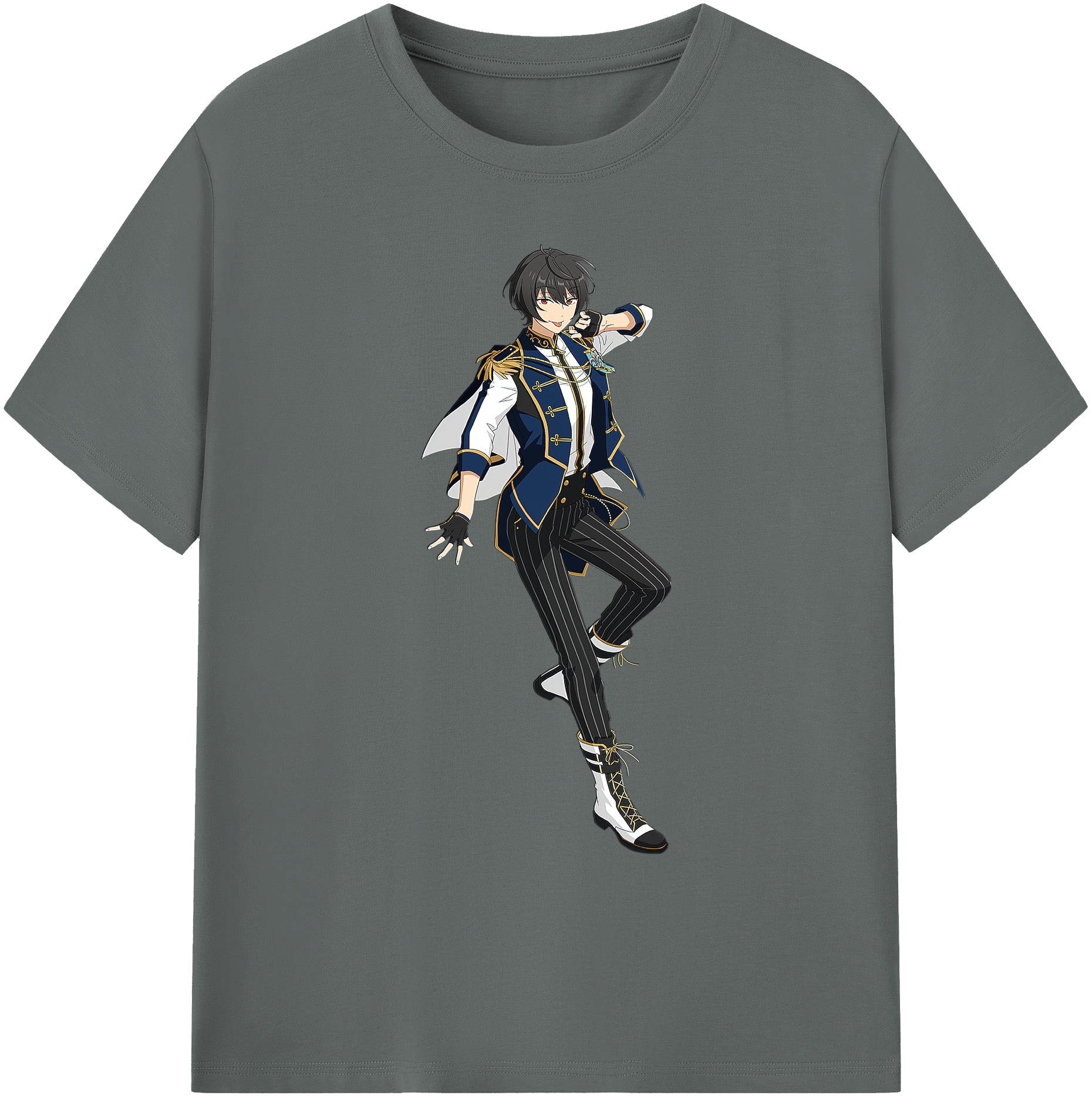 （画像用） あんさんぶるスターズ! Ensemble Stars 綿100％ メンズ半袖Tシャツ｜肌触りやわらか＆通気性